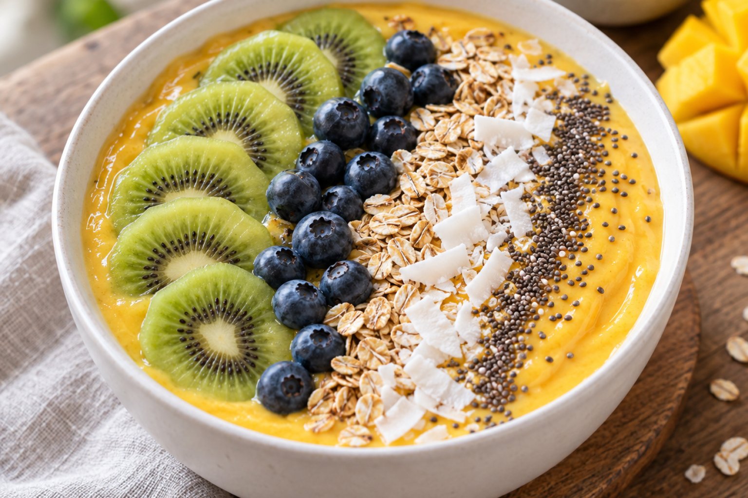 Griechischer Joghurt-Mango-Smoothie-Bowl