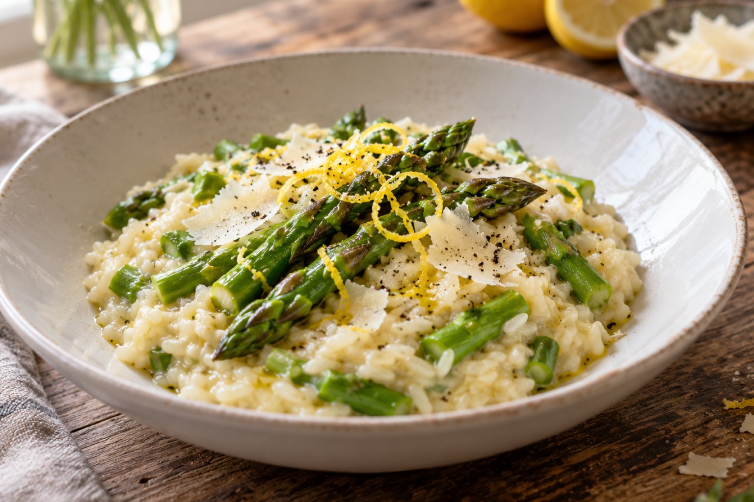 Spargelrisotto mit Parmesan – Rezept mit Kalorien und Nährwerten