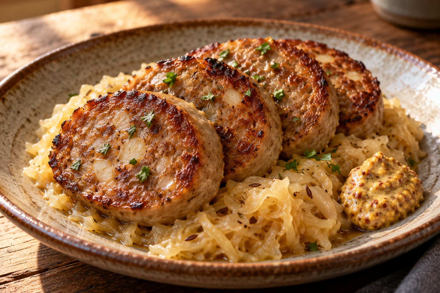 Pfälzer Saumagen mit Sauerkraut