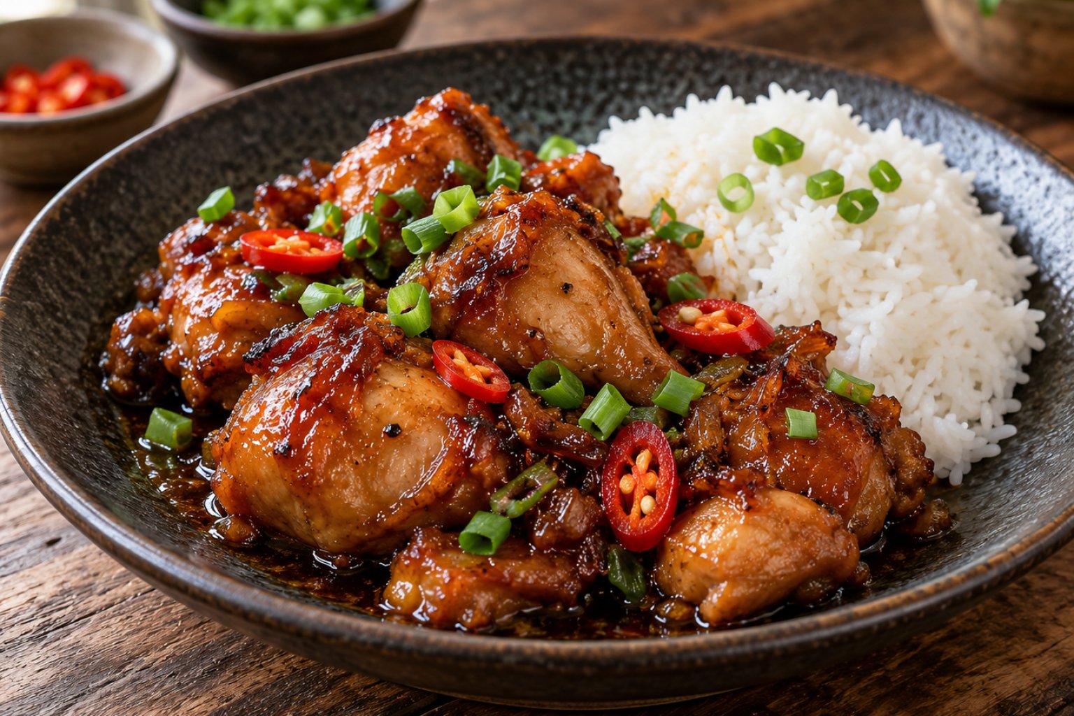 Vietnamesisches Caramel-Hähnchen (Thit Kho Ga)